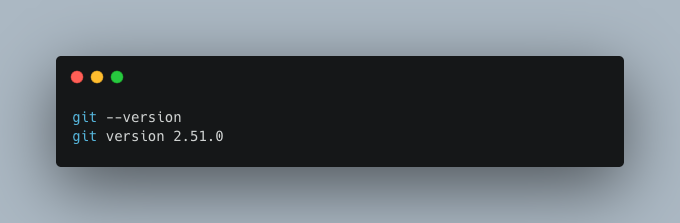 проверка версии git